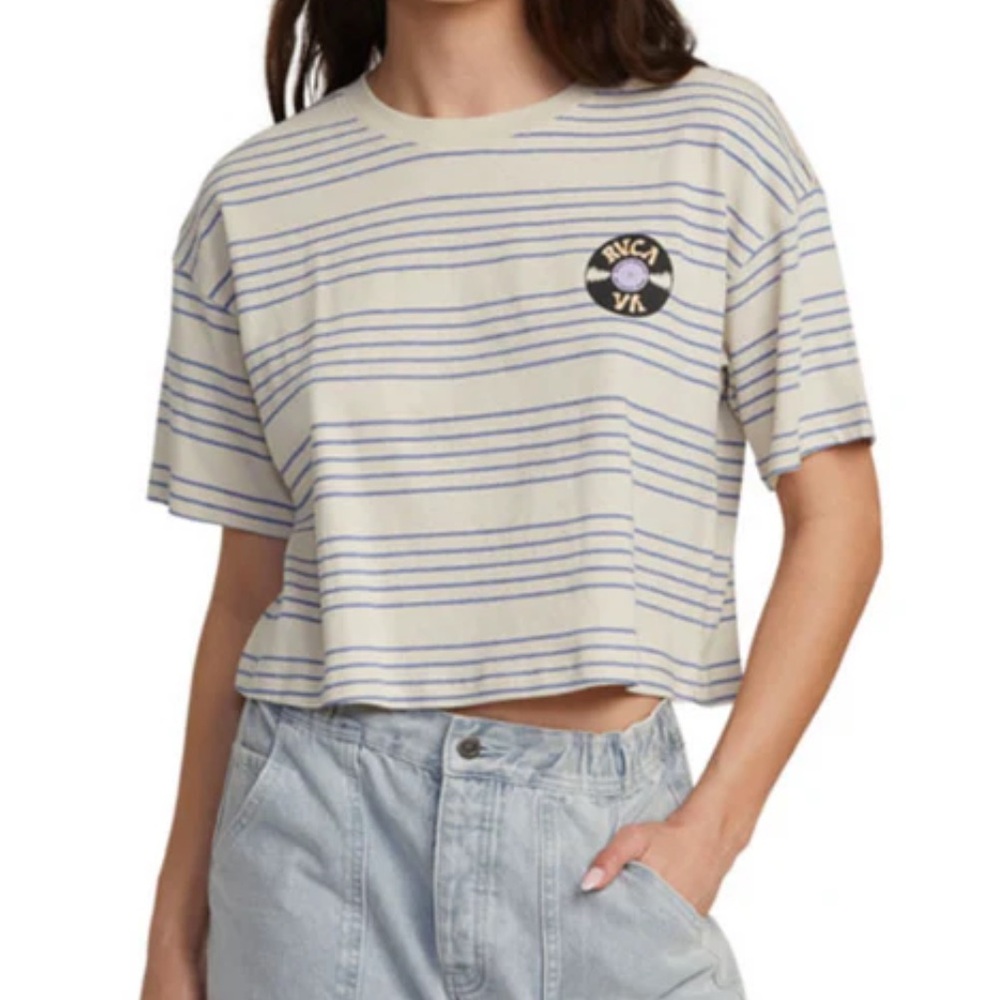 RVCA WOMENS DANCE HAUL SHORT SLEEVE T-SHIRT Medium